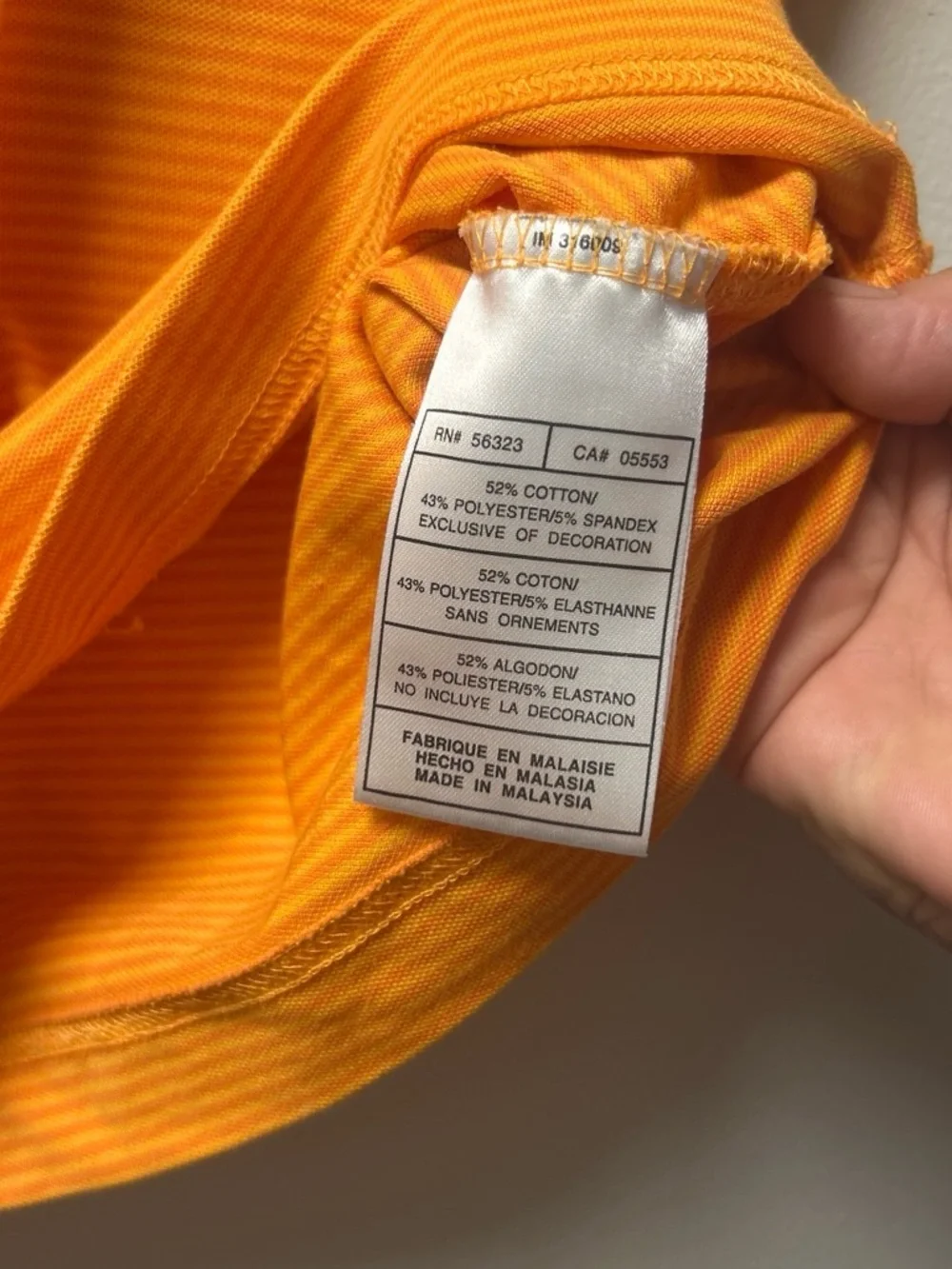Nike Sleeveless Polo Tank Top in Orange